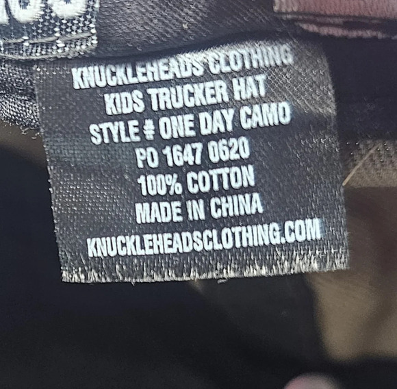 KnuckleHeads Little Threads One Day Camo Toddler Trucker Hat Size Small - Picture 14 of 15